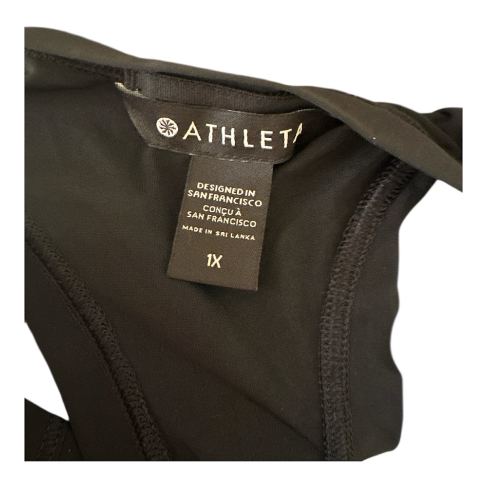 Athleta Black Racerback Swing Tank Top 1X Athleisure Active - Picture 5 of 5